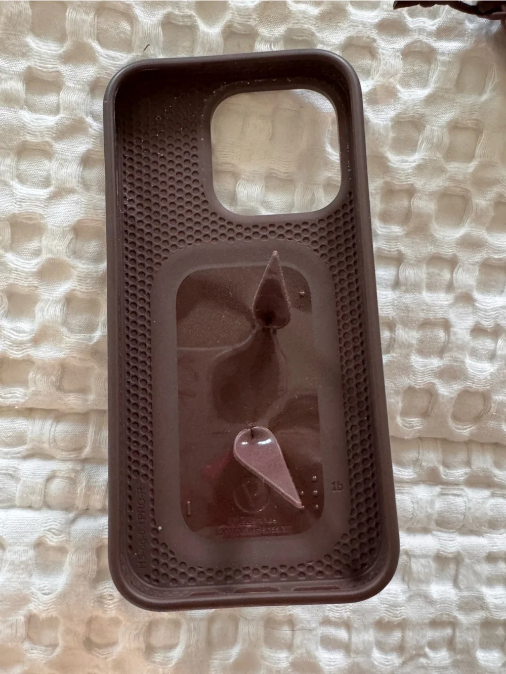 Loopy Case iPhone 15 pro 6.1” Brown Checkered Phone Case with Matching Pouch